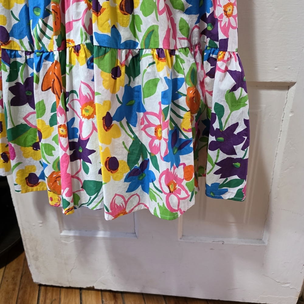 J. Crew Floral Multi-Color Maxi Dress - Picture 4 of 7